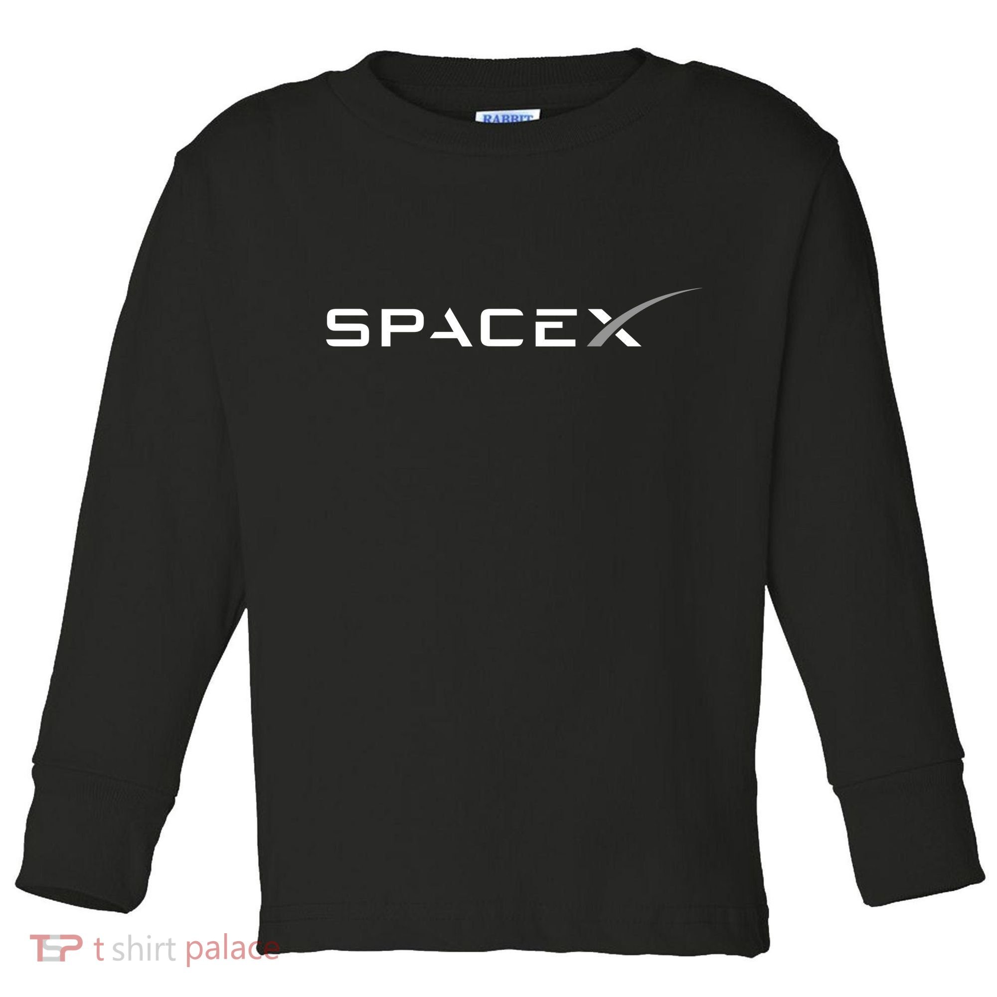 Space X Logo Toddler Long Sleeve Shirt