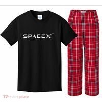Space X Logo Kids Plaid Pajama Set thumb 0