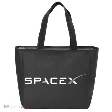 Space X Logo Tote Bag