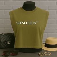 Space X Logo Garment-Dyed Women's Muscle Tee thumb 3