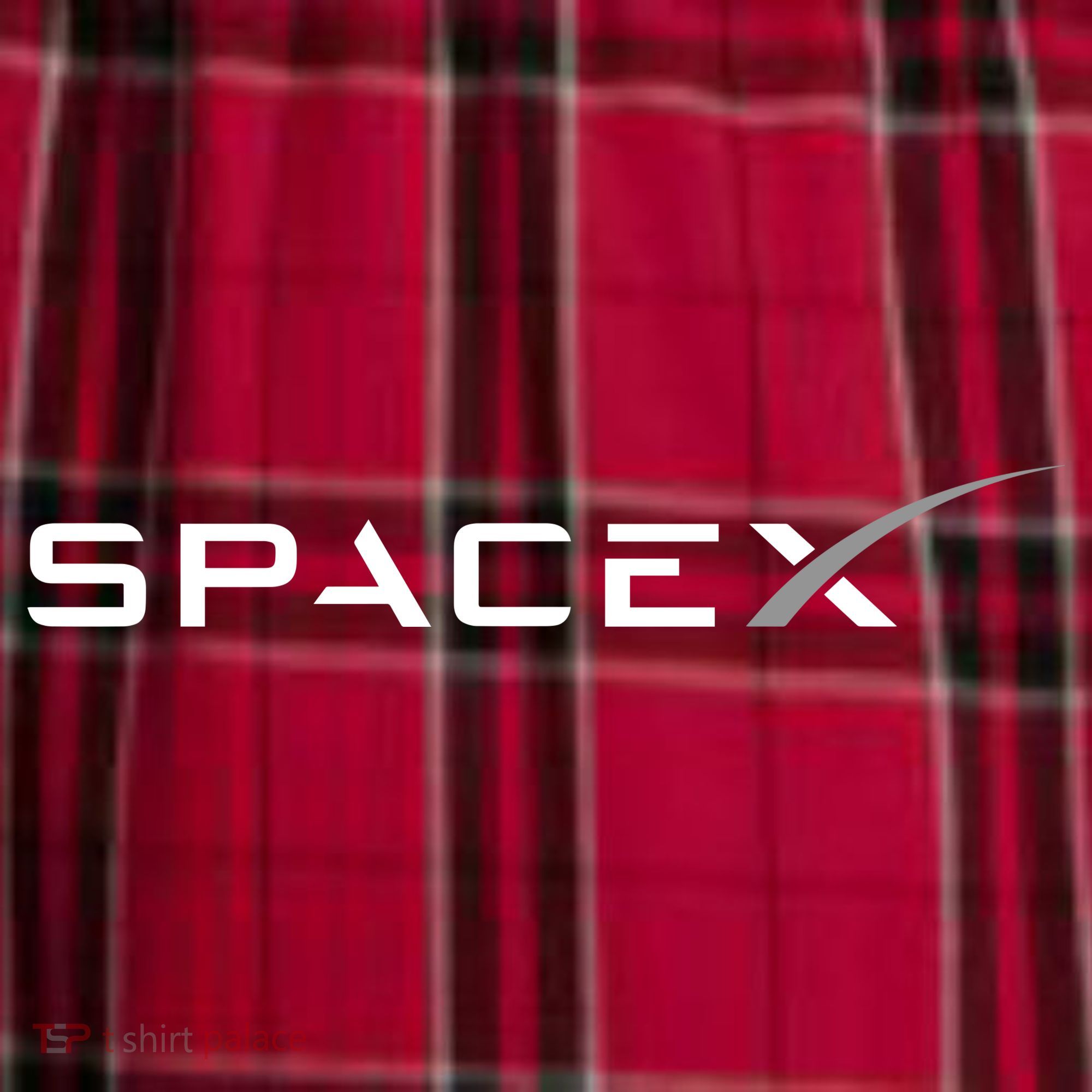 Space X Logo Men's Flannel Plaid Pajama Pants