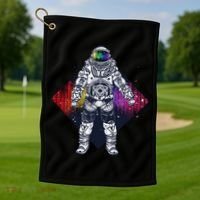 Spaceman Levels Golf Towel thumb 1