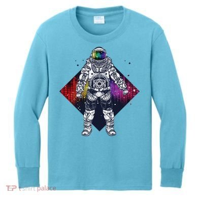 Spaceman Levels Kids Long Sleeve Shirt