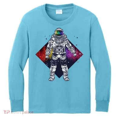 Spaceman Levels Kids Long Sleeve Shirt