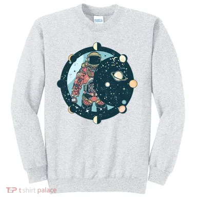 Spaceman Moon Cycle Sweatshirt