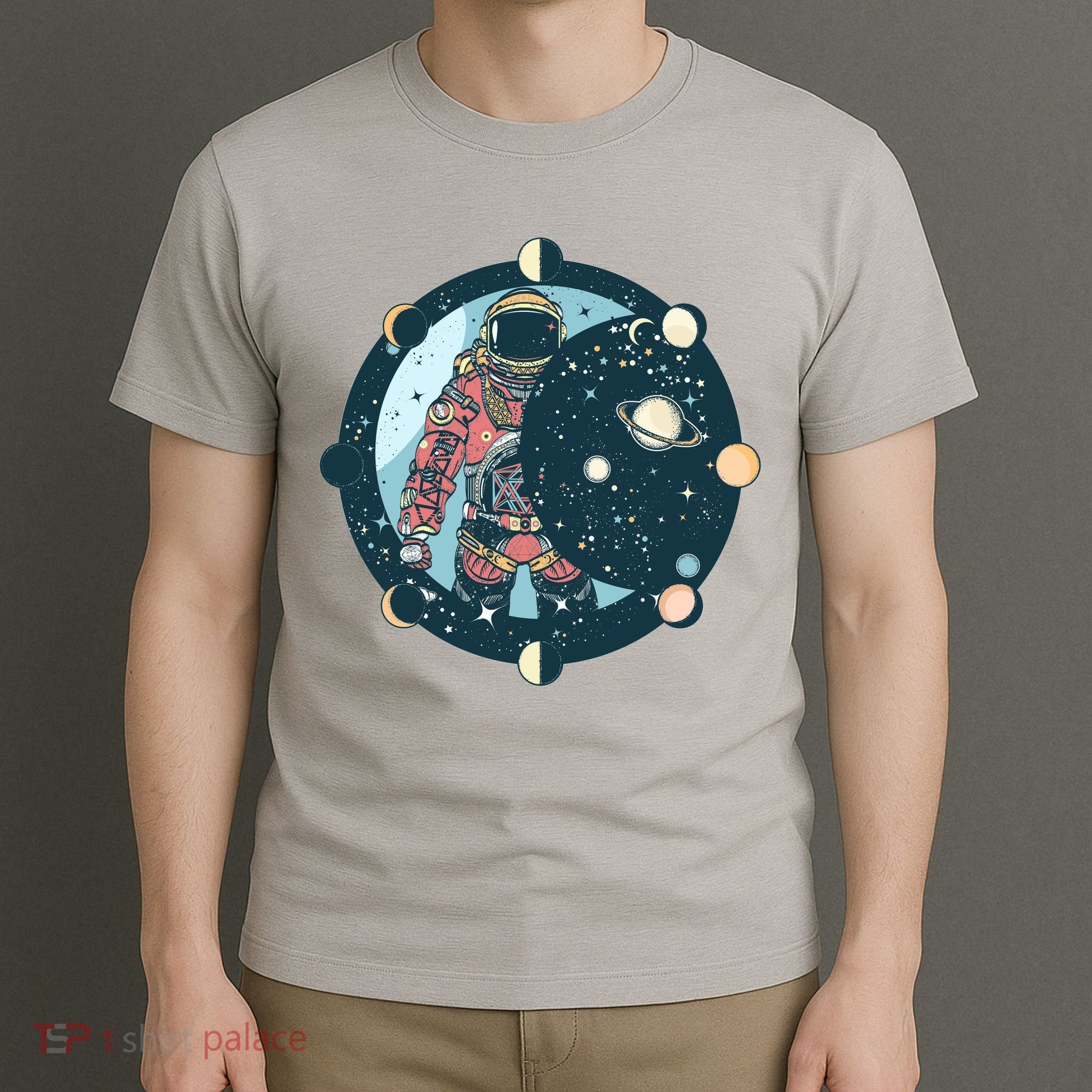 Spaceman Moon Cycle T-Shirt