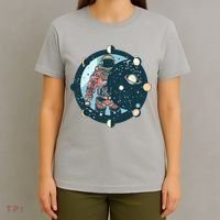 Spaceman Moon Cycle T-Shirt thumb 4