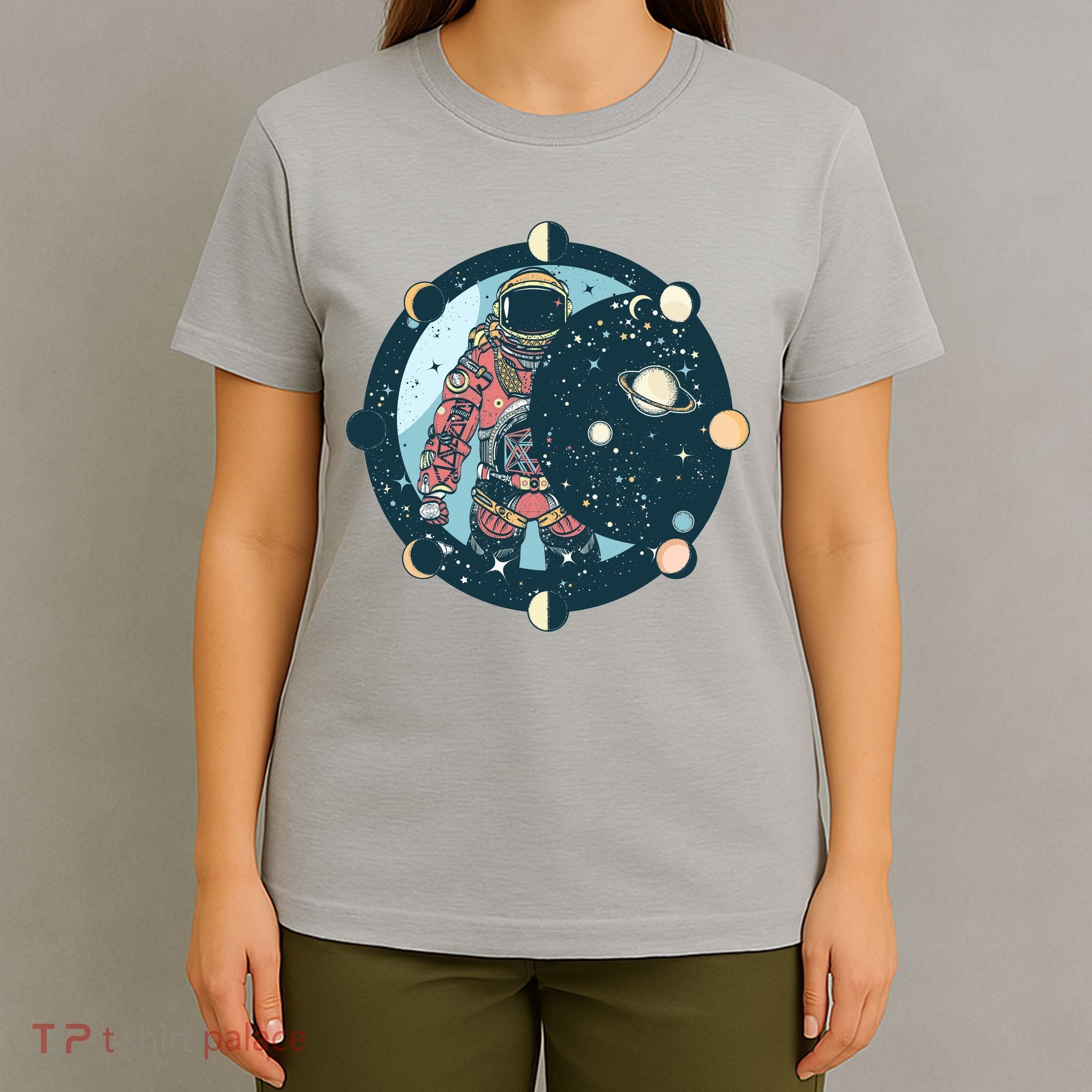Spaceman Moon Cycle T-Shirt
