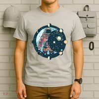 Spaceman Moon Cycle T-Shirt thumb 6