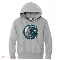 Spaceman Moon Cycle Kids Hoodie thumb 0