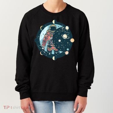 Spaceman Moon Cycle Women's Sweatshirt