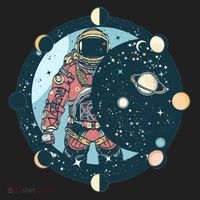 Spaceman Moon Cycle Women's Sweatshirt thumb 2