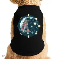 Spaceman Moon Cycle Doggie Tank thumb 0