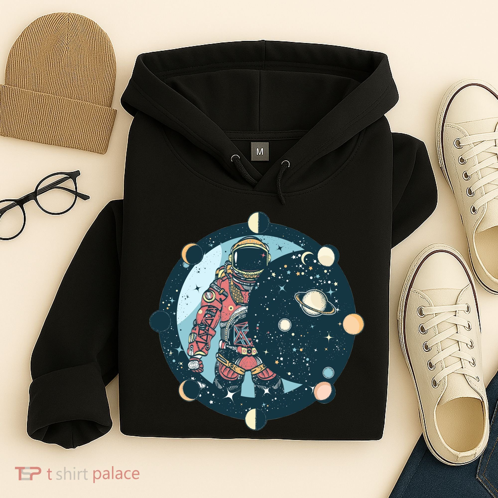 Spaceman Moon Cycle Hoodie