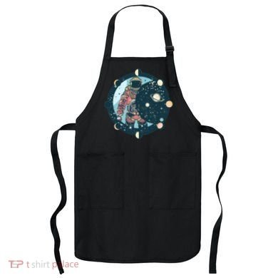 Spaceman Moon Cycle Apron