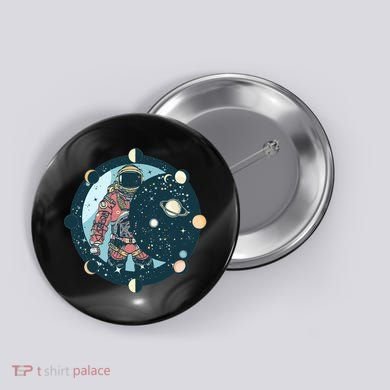 Spaceman Moon Cycle Button