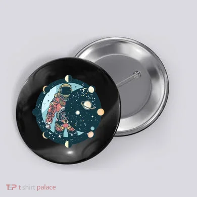 Spaceman Moon Cycle Button