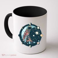 Spaceman Moon Cycle Coffee Mug thumb 0
