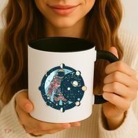 Spaceman Moon Cycle Coffee Mug thumb 3