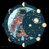 Spaceman Moon Cycle Coffee Mug thumb 5