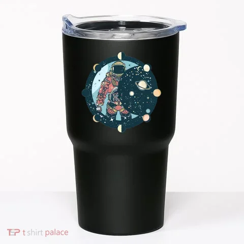 Spaceman Moon Cycle Tumbler in the selected color
