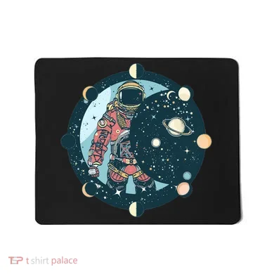 Spaceman Moon Cycle Mousepad
