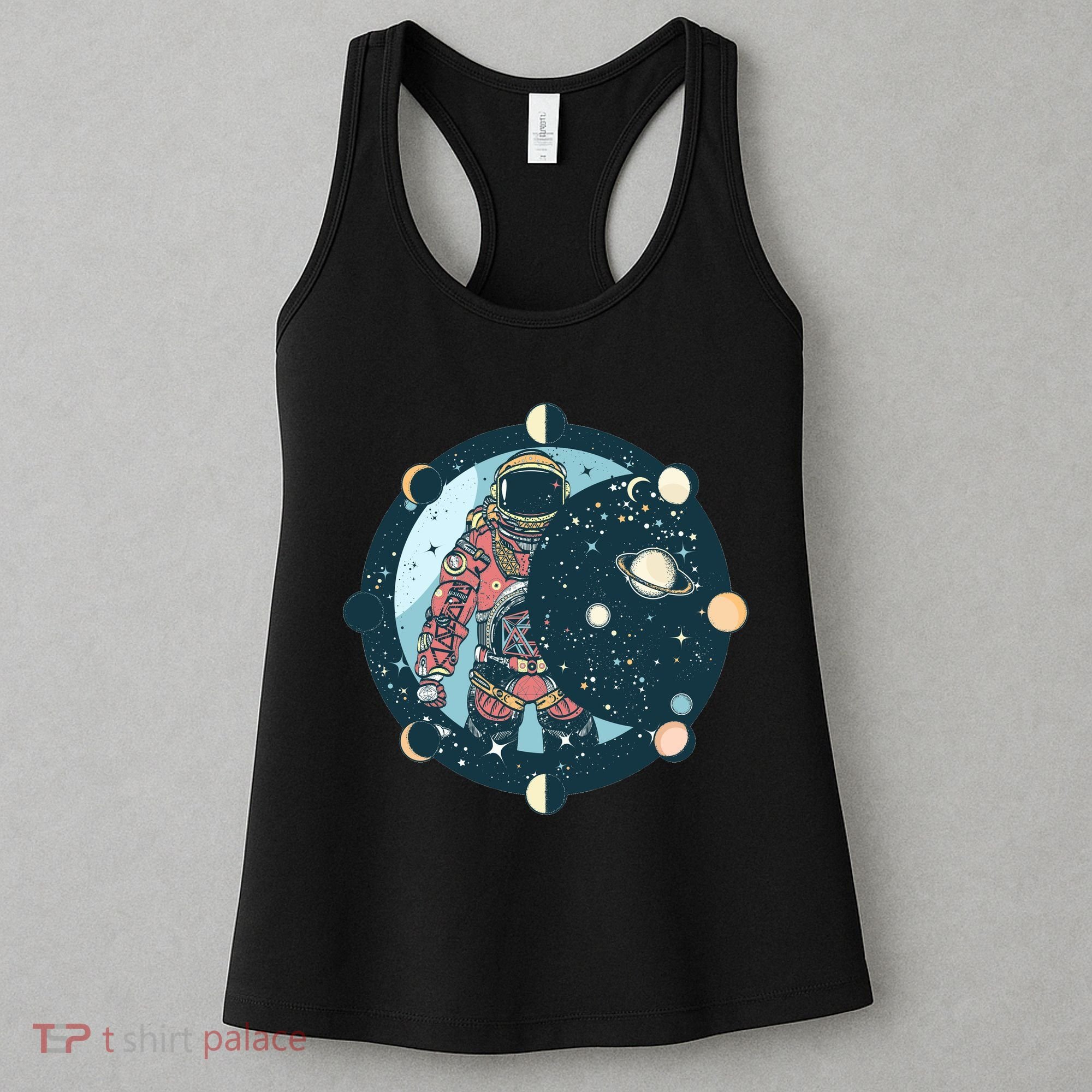 Spaceman Moon Cycle Women's Tank Top