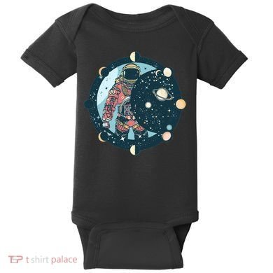 Spaceman Moon Cycle Baby Bodysuit