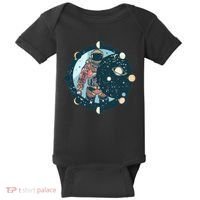 Spaceman Moon Cycle Baby Bodysuit thumb 0