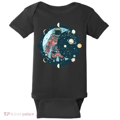 Spaceman Moon Cycle Baby Bodysuit