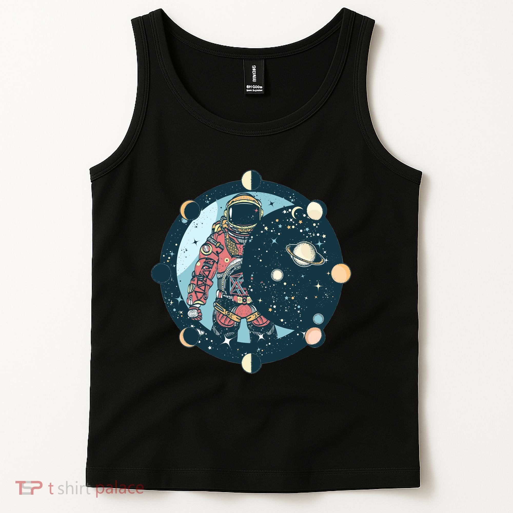 Spaceman Moon Cycle Tank Top