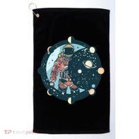 Spaceman Moon Cycle Golf Towel thumb 0