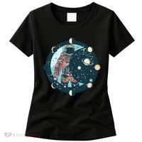 Spaceman Moon Cycle Women's T-Shirt thumb 0