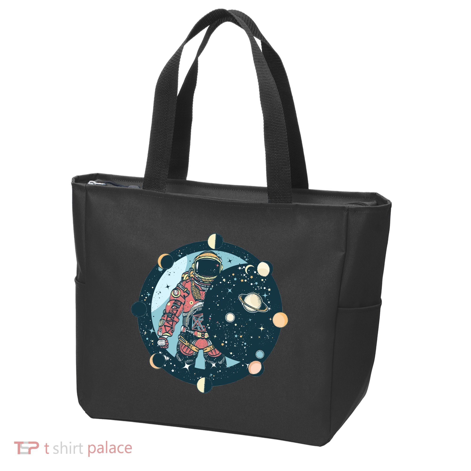 Spaceman Moon Cycle Tote Bag