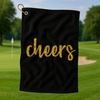 Cheers Party Golf Towel thumb 1