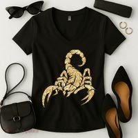 Sparkly Scorpion  Women's V-Neck T-Shirt thumb 2