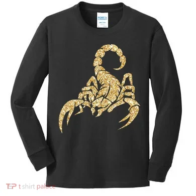 Sparkly Scorpion Kids Long Sleeve Shirt