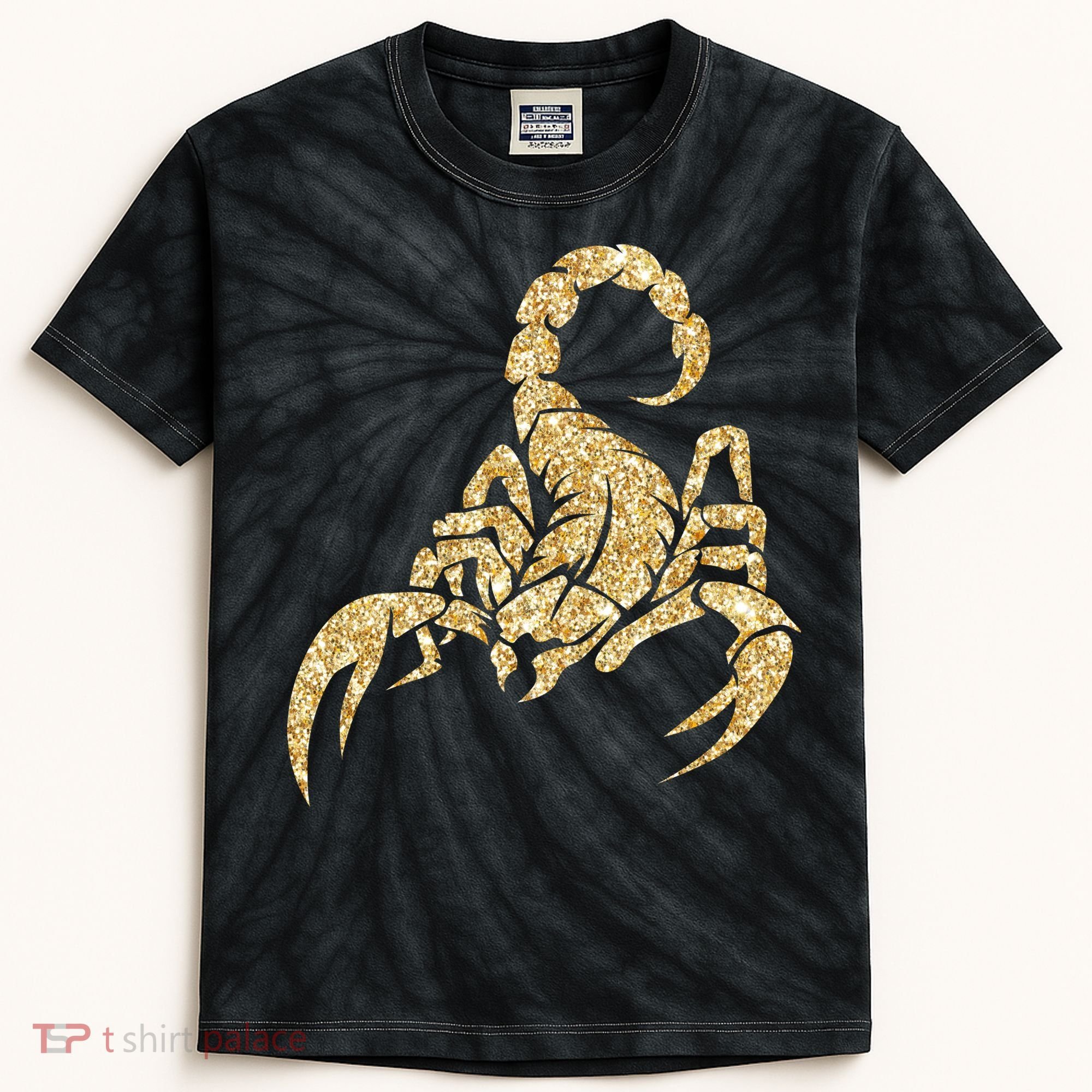 Sparkly Scorpion  Kids Tie-Dye T-Shirt