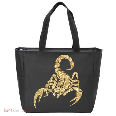 Sparkly Scorpion Tote Bag