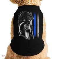 Spartan Police Blue Thin Line Flag Doggie Tank thumb 0