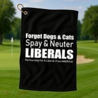 Spay & Neuter Liberals  Golf Towel thumb 1