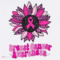 Sunflower Pink Breast Cancer Awareness Cancer Warrior Sweatshirt thumb 3