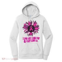 Sunflower Pink Breast Cancer Awareness Cancer Warrior Women's Hoodie thumb 0