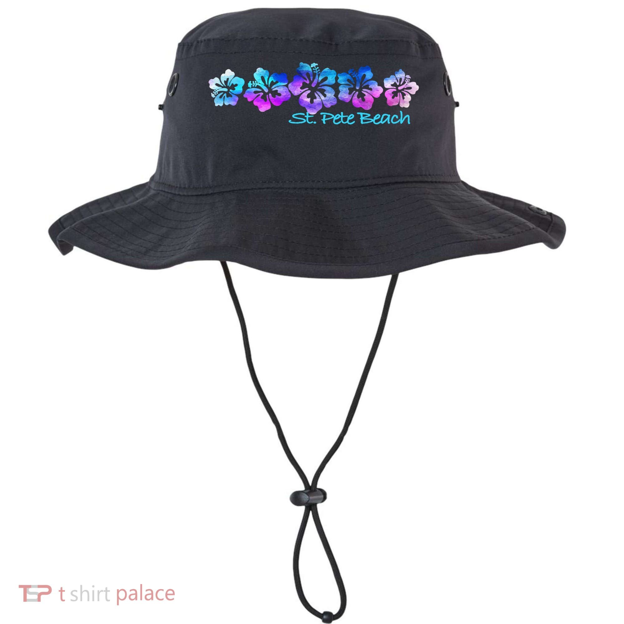 St Pete Beach Fl Tropical Flower Giftgiftvacation Beach Gift Bucket Hat
