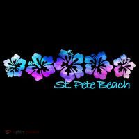 St Pete Beach Fl Tropical Flower Giftgiftvacation Beach Gift Women's Hoodie thumb 2