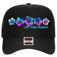 St Pete Beach Fl Tropical Flower Giftgiftvacation Beach Gift Hat thumb 0