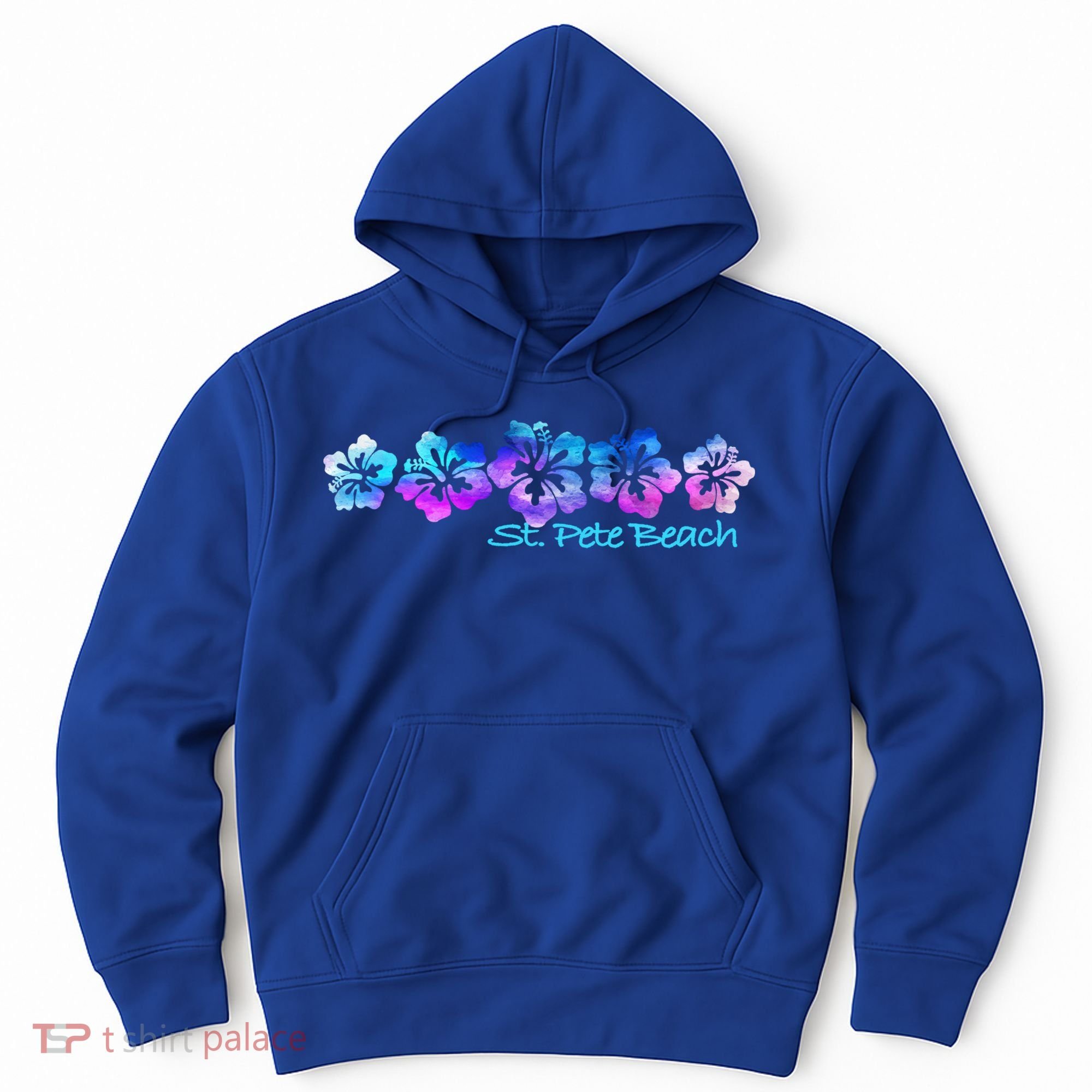 St Pete Beach Fl Tropical Flower Giftgiftvacation Beach Gift Hoodie