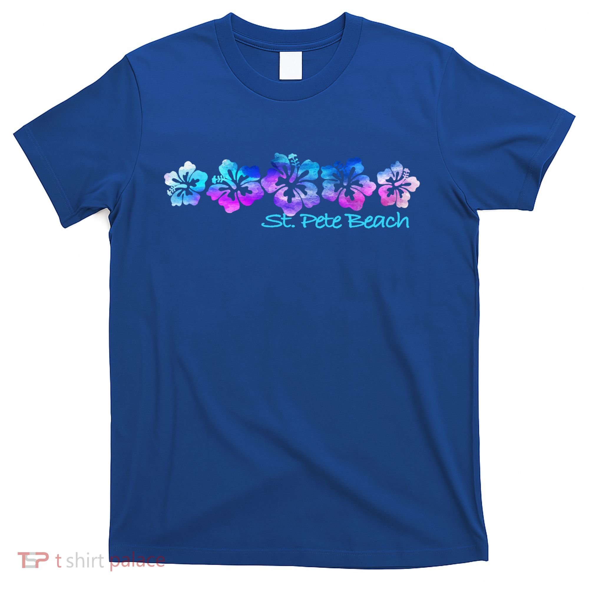 St Pete Beach Fl Tropical Flower Giftgiftvacation Beach Gift T-Shirt
