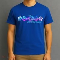 St Pete Beach Fl Tropical Flower Giftgiftvacation Beach Gift T-Shirt thumb 3