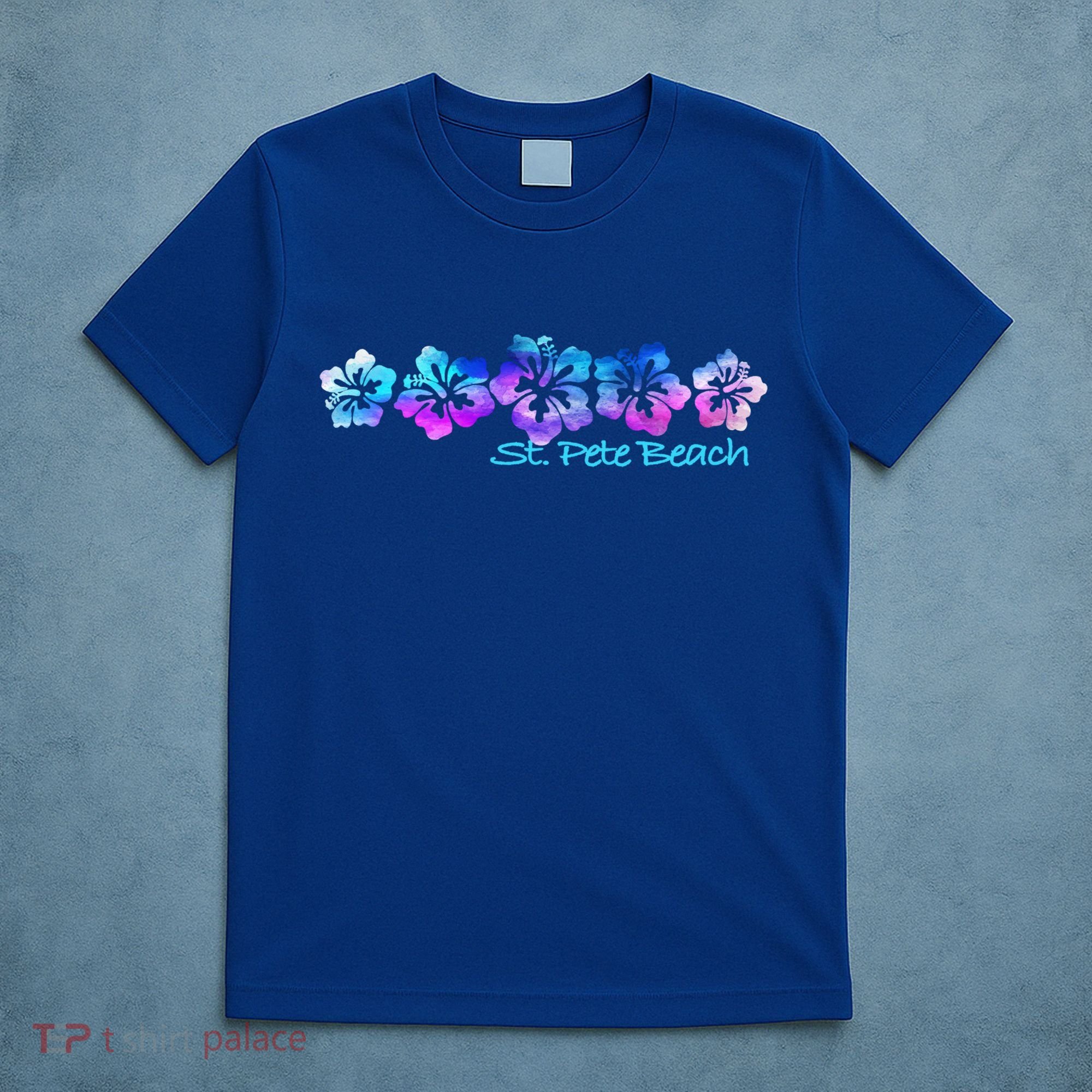 St Pete Beach Fl Tropical Flower Giftgiftvacation Beach Gift T-Shirt